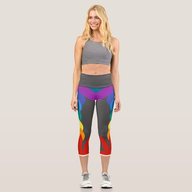 Capris-Leggings-Outfit für erwachsene Frauen Capri Leggings (Vorderseite)