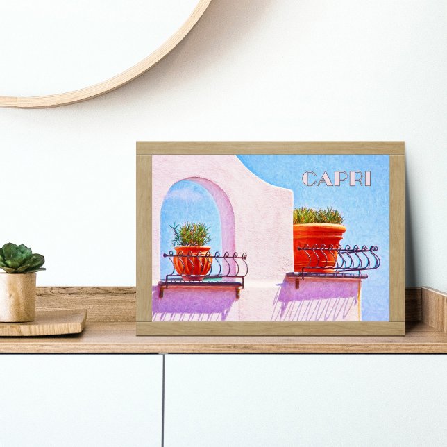Capris Terracotta Haven: Mauer verziert Italien Poster (Von Creator hochgeladen)