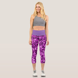 Capris von Frauen in rosa Blasen-Design