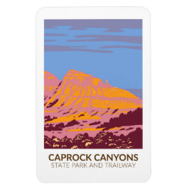 Caprock Canyons Staat Park und Trailway Texas Magnet