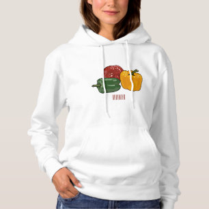 Capsicum-Cartoon-Abbildung Hoodie