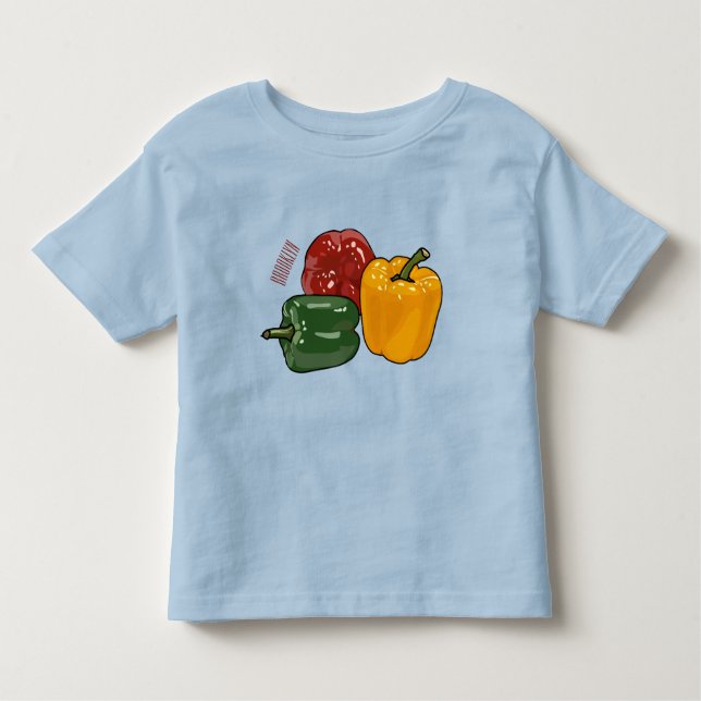 Capsicum-Cartoon-Abbildung Kleinkind T-shirt (Vorderseite)