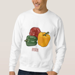 Capsicum-Cartoon-Abbildung Sweatshirt