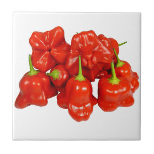 Capsicum Chinense Chili Tile Fliese