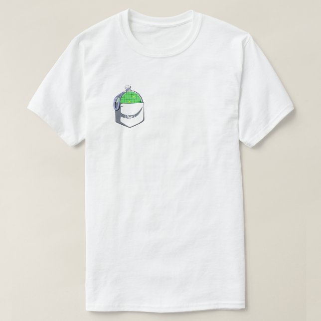 Capsule Corp Radar-Tasche-Kunst T-Shirt (Design vorne)
