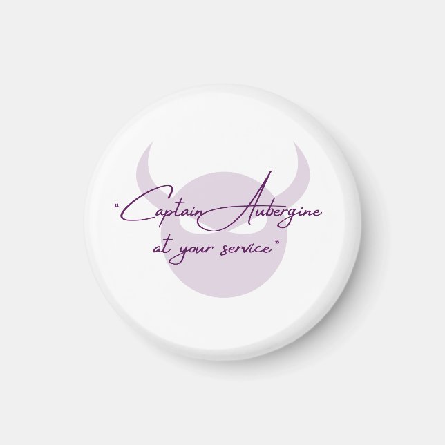 Capt Eggplant Magnet (Vorne)