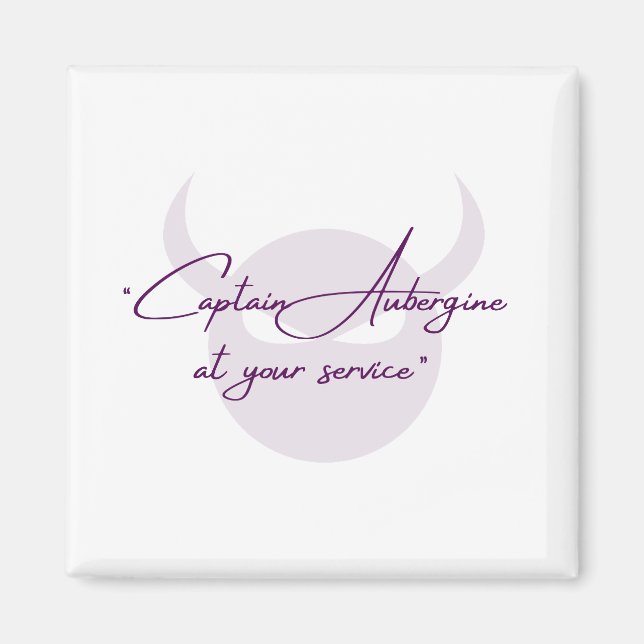 Capt Eggplant Magnet (Vorne)