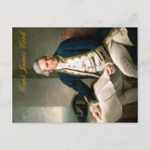Capt. James Cook Postcard, Entdecker von Hawaii Postkarte