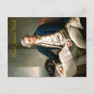 Capt. James Cook Postcard, Entdecker von Hawaii Postkarte