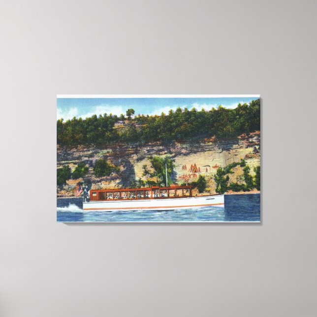 Capt Palmers Lake Ride Stroller IV Bootslandschaft Leinwanddruck (Vorderseite)
