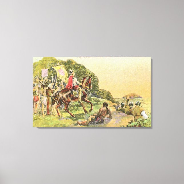 Capt. Portolas erste Ansicht Leinwanddruck (Vorderseite)