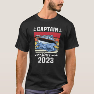 Captain 2023 Bootsführerschein Motorboot Sailin T-Shirt