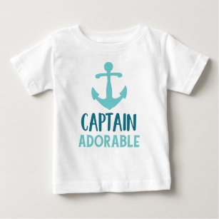 Captain Adorable, Bootsanker, Segler Baby T-shirt
