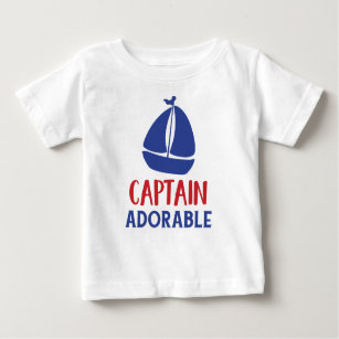 Captain Adorable, Segelboot, Segler Baby T-shirt