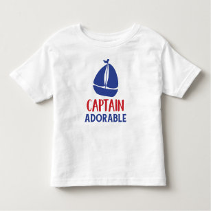 Captain Adorable, Segelboot, Segler Kleinkind T-shirt