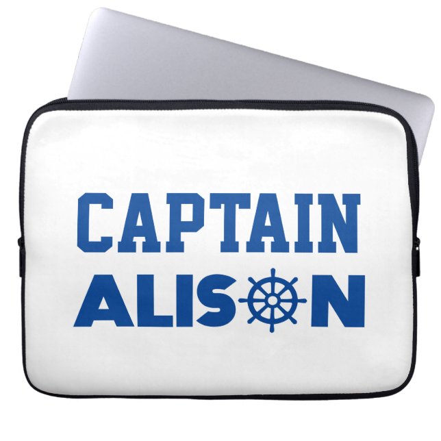 Captain Alison Laptopschutzhülle (Vorderseite)