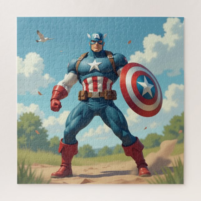 Captain America Puzzle (Vertikal)