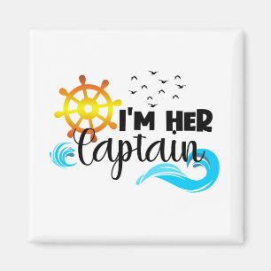 Captain Anchor Couple Cruise Valentine's Day Magnet