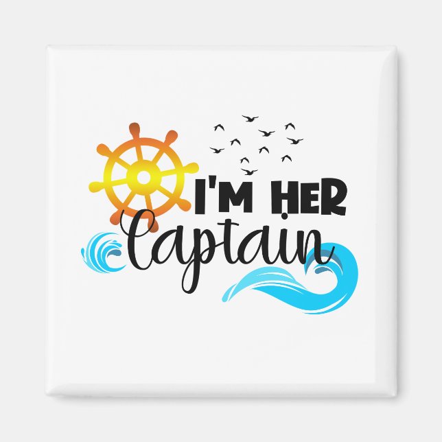 Captain Anchor Couple Cruise Valentine's Day Magnet (Vorne)