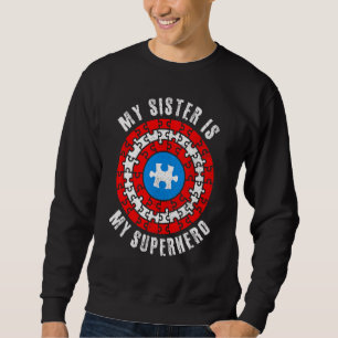 Captain Autism meine Schwester ist mein Superheld Sweatshirt