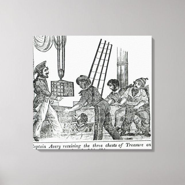 Captain Avery erhält drei Schatztruhen Leinwanddruck (Vorderseite)