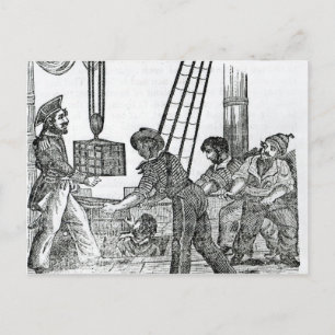 Captain Avery erhält drei Schatztruhen Postkarte