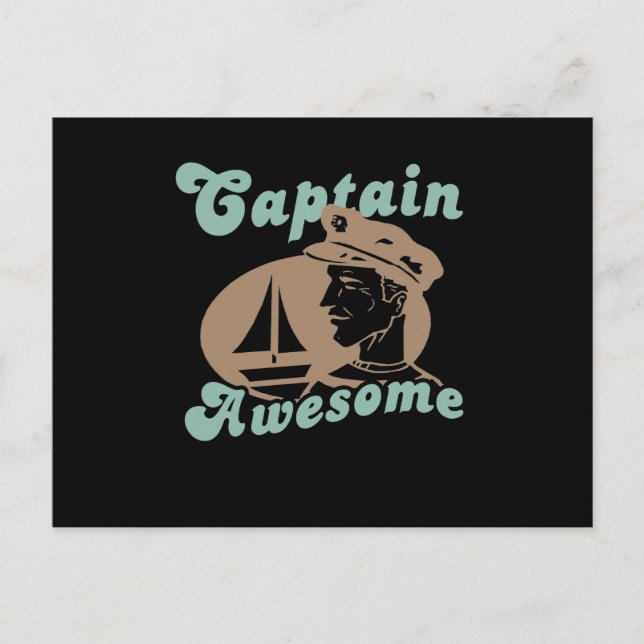 Captain Awesome Postkarte (Vorderseite)