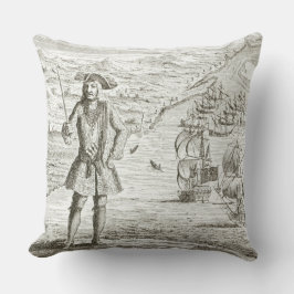 Captain Bartholomew Roberts (1682-1722) mit zwei s Kissen