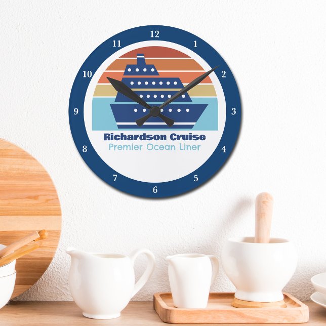 Captain Beach Runde Wanduhr (Von Creator hochgeladen)