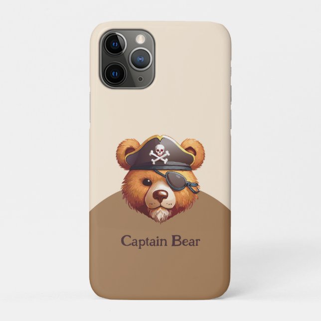 Captain Bear Case-Mate iPhone Hülle (Rückseite)
