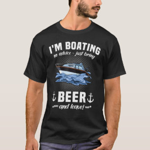 Captain Beer Boat Sports Boat Segelboot Motor B T-Shirt