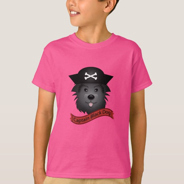 Captain Black Dog - Kids' Basic T - Shirt (Vorderseite)