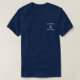 Captain Boat Name Nautical Anchor Blue Gold T-Shirt (Design vorne)