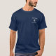Captain Boat Name Nautical Anchor Blue Gold T-Shirt (Vorderseite)