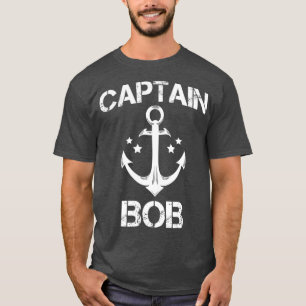CAPTAIN BOB Funny Birthday Personalisierter Name T-Shirt