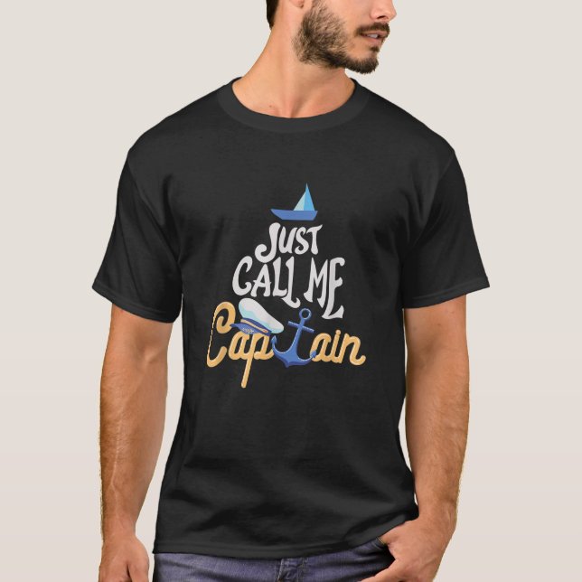 Captain Boot nennt mich Captain T Shirt (Vorderseite)
