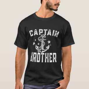 Captain Brother Pontoon Lake Fishing Sailor T-Shirt