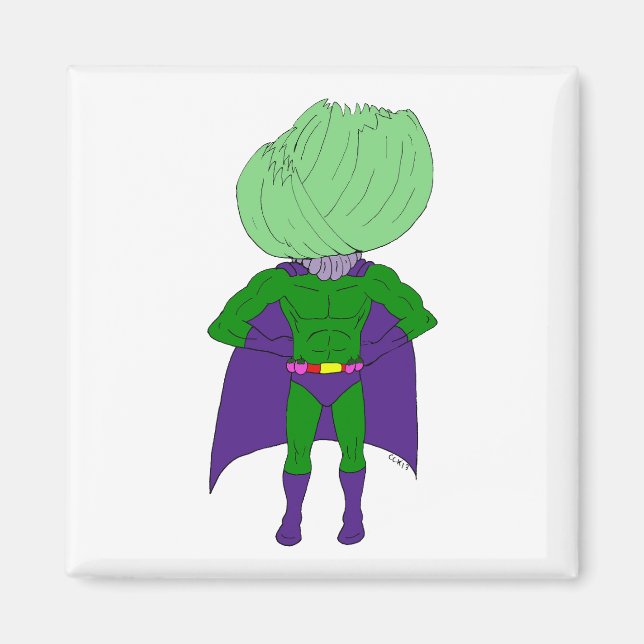 Captain Cabbage Magnet (Vorne)