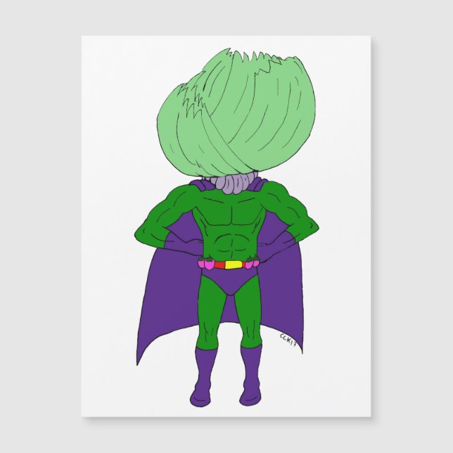 Captain Cabbage Magnetkarte (Vorderseite)