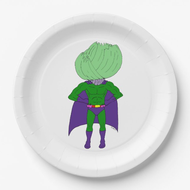 Captain Cabbage Pappteller (Vorderseite)