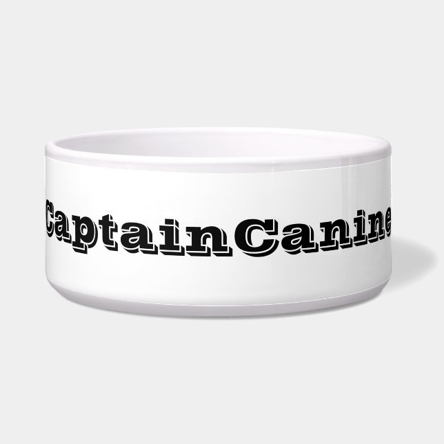 CAPTAIN CANINE DOG BOWL NAPF (Vorderseite)