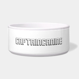 CAPTAIN CANINE DOG BOWL NAPF
