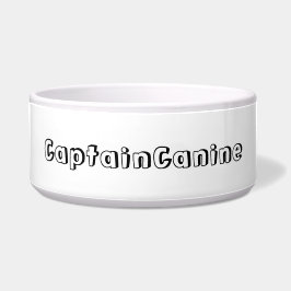 CAPTAIN CANINE DOG BOWL NAPF