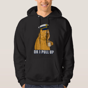 Captain Capybara Ok Bootsmann Mens I Pull Up with  Hoodie
