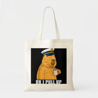 Captain Capybara Ok Bootsmann Mens I Pull Up with Tragetasche