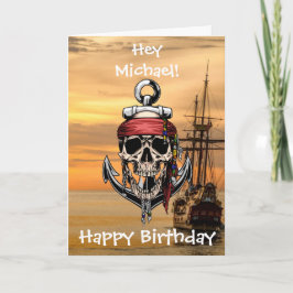 Captain Card des Pirate Skull Ghost Ships Karte