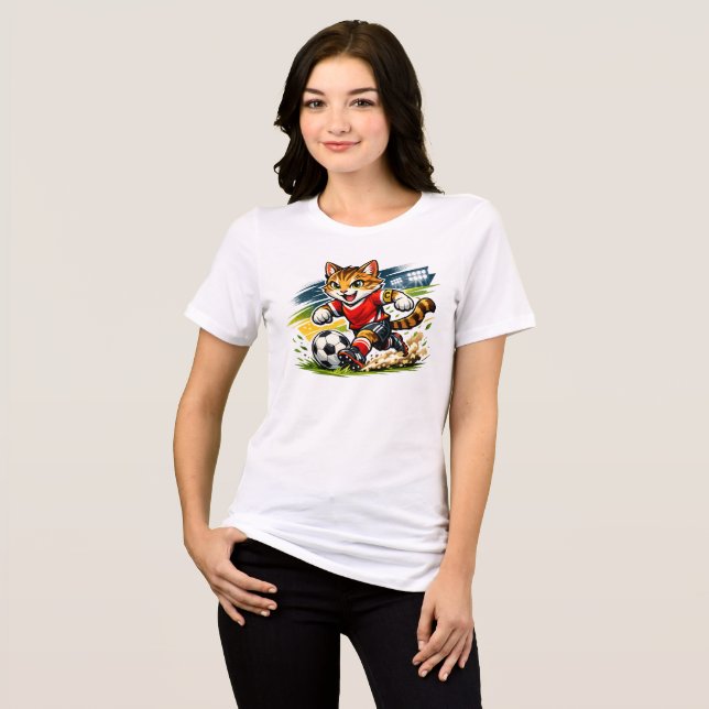 Captain Cat: Der Fußball-Sprint Tri-Blend Shirt (Vorderseite voll)