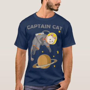 Captain Cat, Planet, Astronaut, Tourist, Raumkatze T-Shirt