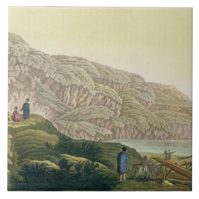 Captain Cook (1728-79) in Alaska während seiner Fliese (Vorderseite)