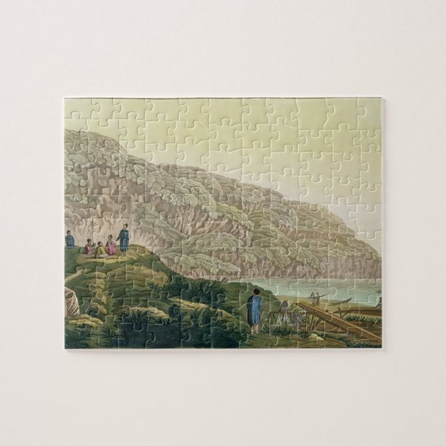 Captain Cook (1728-79) in Alaska während seiner Puzzle (Horizontal)